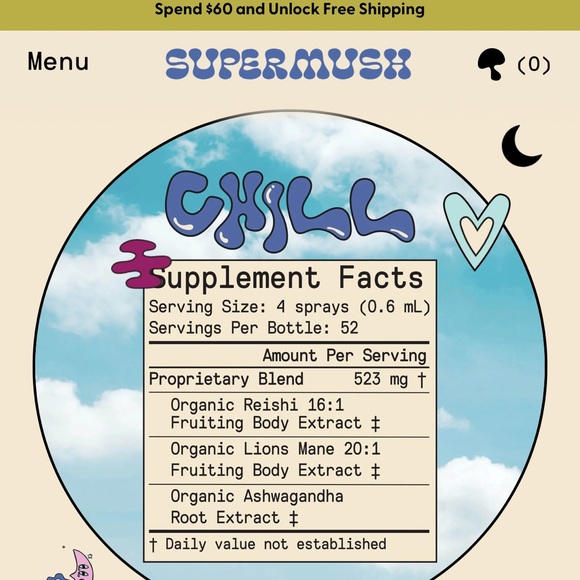 Super Mush Daily Chill Mouth Spray. New in box. - Picture 5 of 6